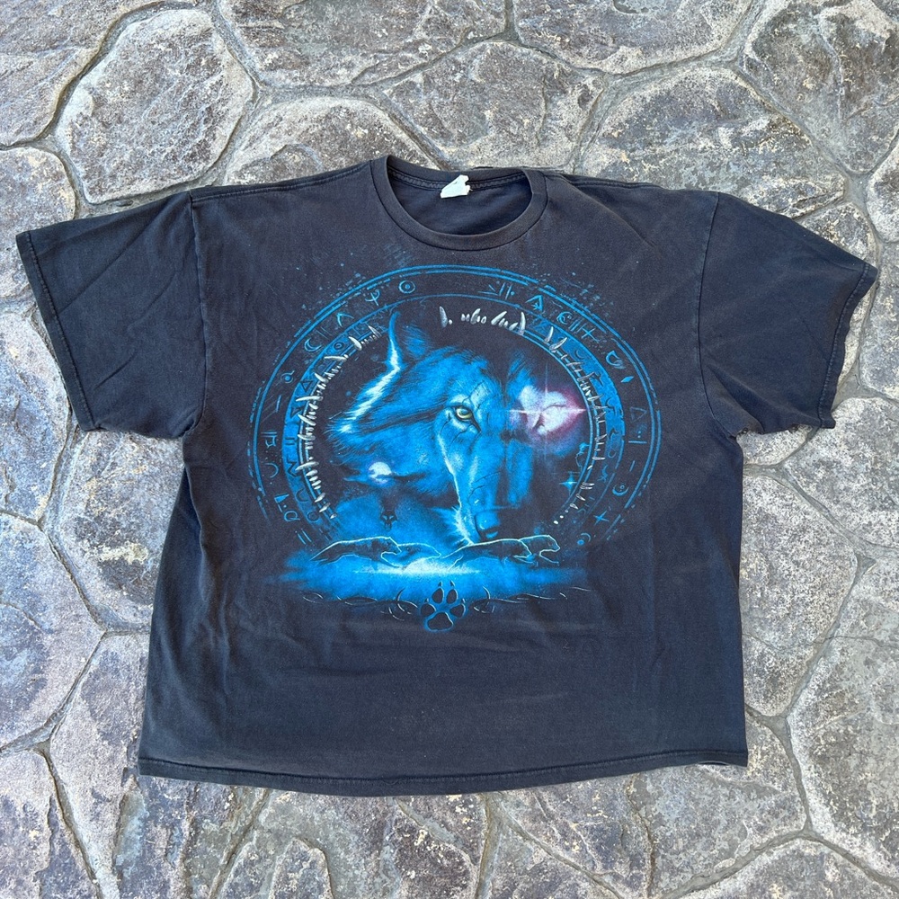 Native-American Mystical Warrior Wolf Tribal Shirt